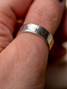 Men's Secret Message Sterling Silver Adjustable Ring, 4 of 7