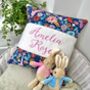 Blue Jungle Name Cushion, thumbnail 1 of 4