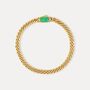 Men's Gold Opal Gemstone Cuban Chain Bracelet, thumbnail 5 of 11
