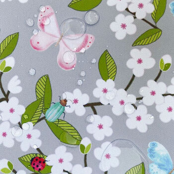 Cherry Blossom Water Resistant Outdoor Tablecloth, 4 of 7