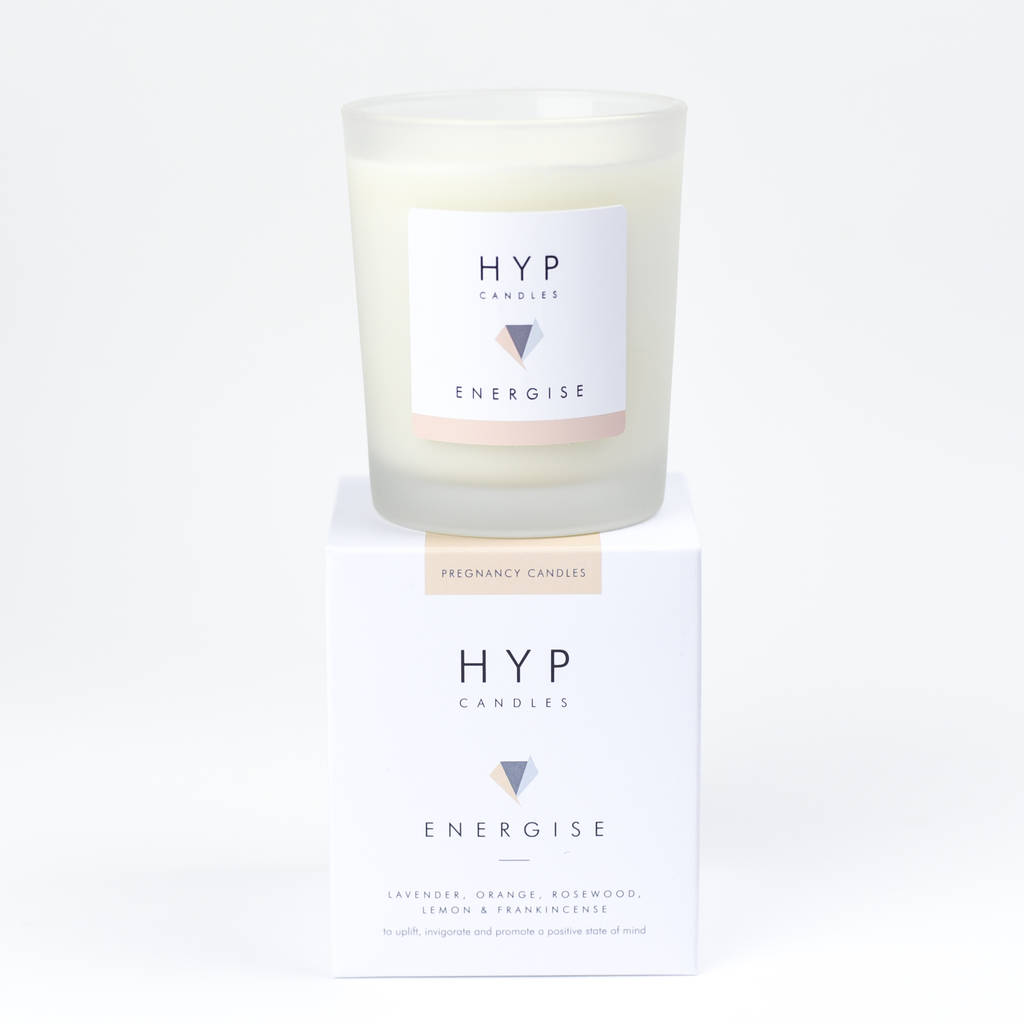 energise aromatherapy candle for pregnancy by hyp candles