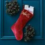 Personalised Velvet Stocking, thumbnail 1 of 4