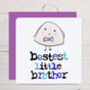 'Bestest Big Or Little Brother' Birthday Card, thumbnail 2 of 2