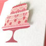 Bake Off Style 3D Birthday Cake Showstopper Card, thumbnail 7 of 9
