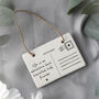 Send With Love 'Life Is An…' Postcard Ceramic Hanger, thumbnail 1 of 3