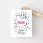 Personalised Children's Name Print: Leaping Bunny, thumbnail 3 of 3