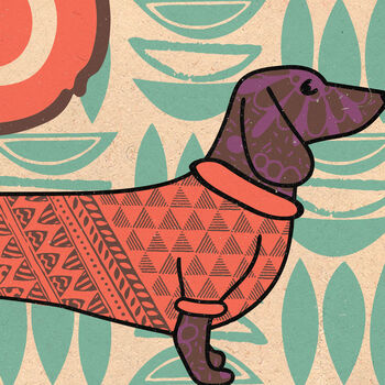 D Is For Dachshund Poster Print, 3 of 4