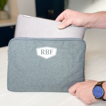 Personalised Laptop Case With Aviator Initials, 2 of 2