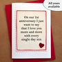 Personalised 'On Our Anniversary' Card, thumbnail 5 of 6