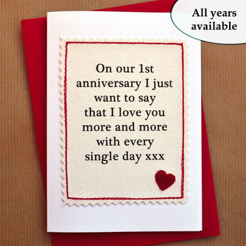 Personalised 'On Our Anniversary' Card, 5 of 6
