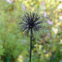 Black And White Allium Recycled Metal Garden Sculpture, thumbnail 4 of 5