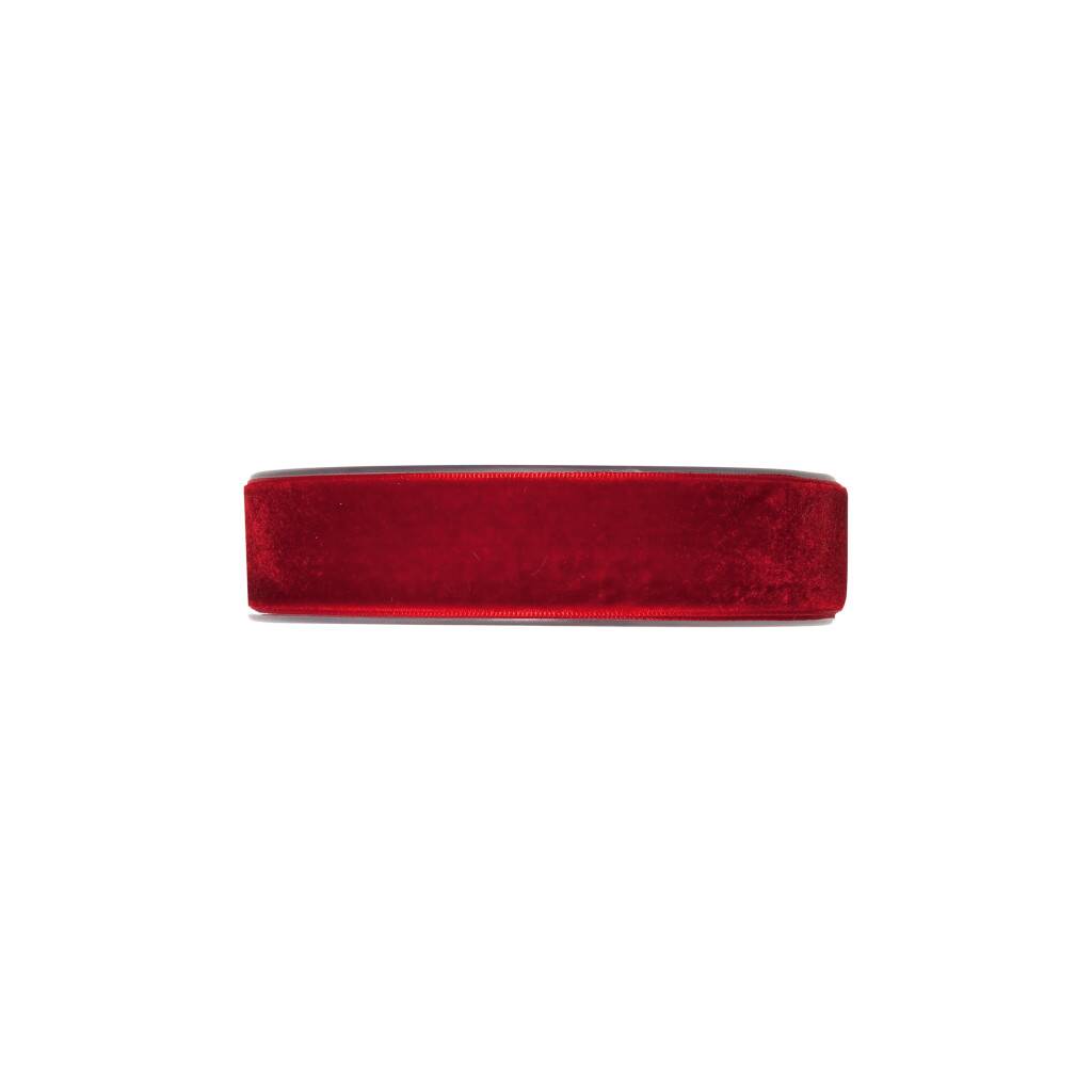 Velvet Fabric Ribbon 25mm X 9m Red