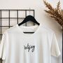 Wifey Embroidered T Shirt, thumbnail 1 of 3