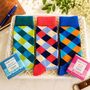 Men’s Birthday Sock Gift Box, Three Pairs Colourful Socks For Men, Birthday Gift For Dad, Husband Or Grandad, thumbnail 2 of 8