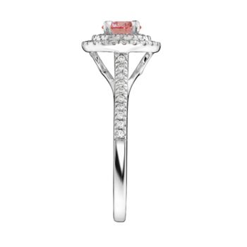 Created Brilliance Sienna Pink Lab Grown Diamond Ring, 5 of 6