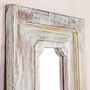 Rectangular Mirror Reclaimed Wood Teal Green, thumbnail 2 of 9