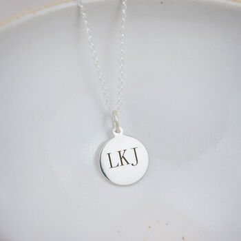 Sterling Silver Small Personalised St Christopher Pendant, 2 of 5