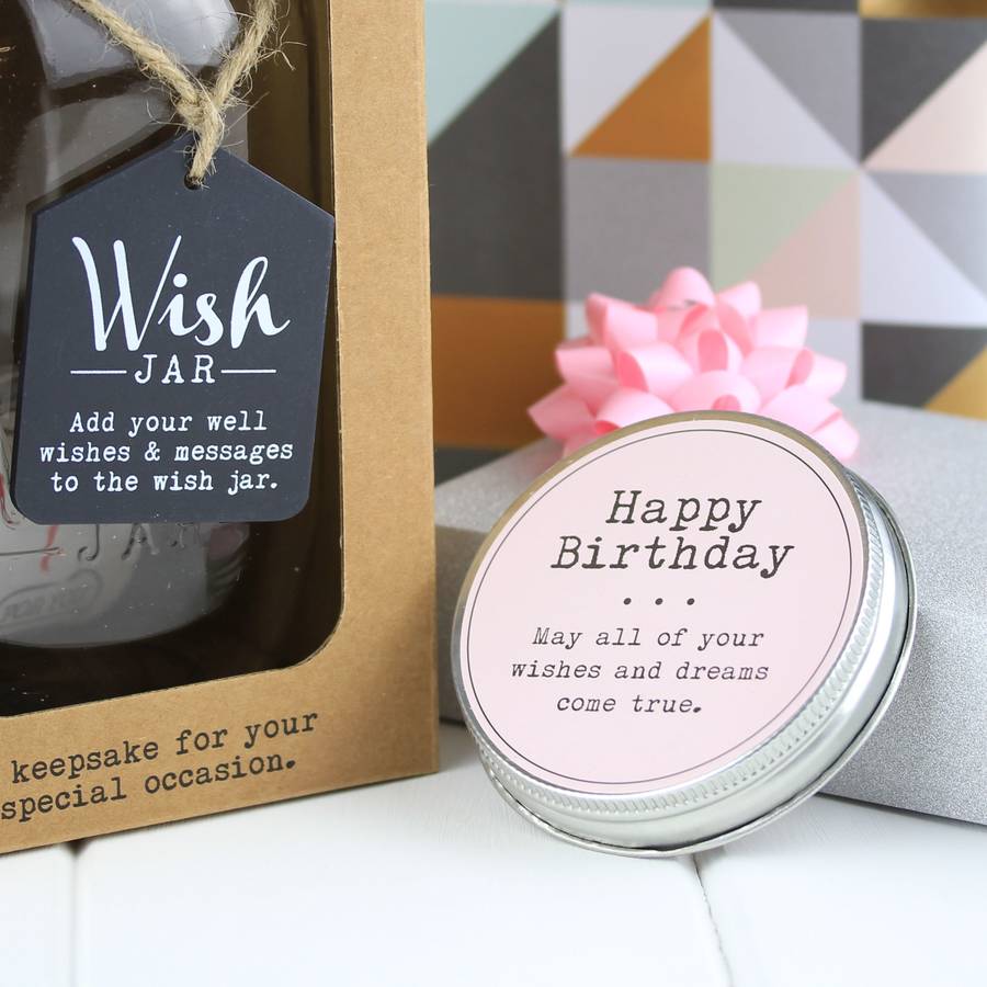 happy birthday wish jar by nest