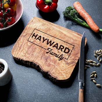 Personalised Olive Wood Serving Board, 2 of 10