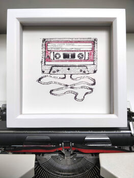 Personalisable Cassette Typewriter Art Print, 2 of 10