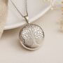 Personalised Sterling Silver Tree Of Life Photo Locket Necklace, thumbnail 1 of 10