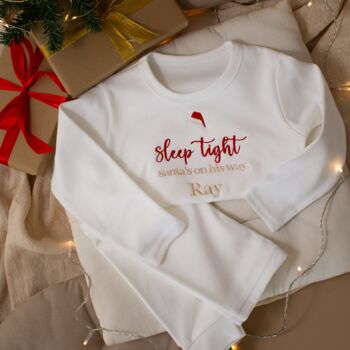 Personalised Sleep Tight Children's Christmas Pyjamas, 2 of 4