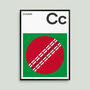 Cricket Ball Posters And Prints, Gifts For Cricket Fans, thumbnail 2 of 5