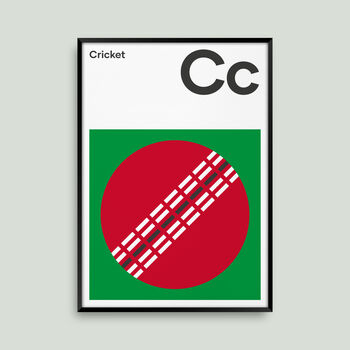 Cricket Ball Posters And Prints, Gifts For Cricket Fans, 2 of 5
