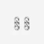 Short Chain Stud Earrings Sterling Silver, thumbnail 1 of 3