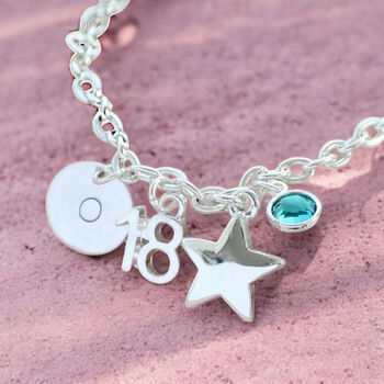 Special Birthday Personalised Charm Bracelet, 2 of 8