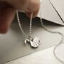 Sterling Silver Polished Origami Swan Necklace, thumbnail 4 of 8