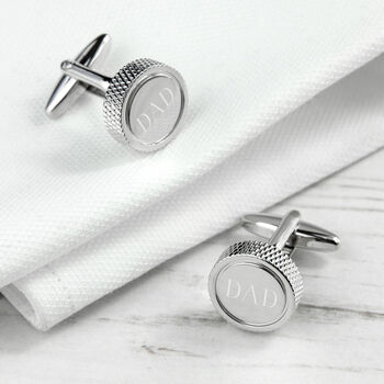 Monogrammed Round Cufflinks, 2 of 12