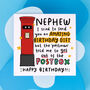 Nephew Funny Postbox Birthday Card, thumbnail 1 of 2