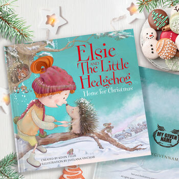 The Little Hedgehog: 'Home For Christmas' Personalised Christmas Book, 12 of 12