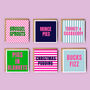 Neon Modern Christmas Card Pack, thumbnail 1 of 7