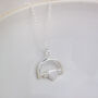 Sterling Silver Beaded Spinner Pendant, thumbnail 3 of 5
