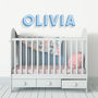 Personalised, Retro Fabric Name Wall Sticker, thumbnail 1 of 3