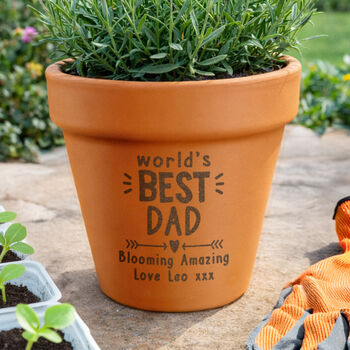 Personalised Plant Pot Gift World’s Best, 2 of 7