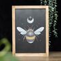 Forest Bee Framed Wall Print, thumbnail 1 of 3