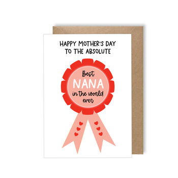 Mother's Day Card For Best Nana, Nanny Or Nan, 2 of 3