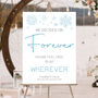 Wedding Choose A Seat Sign Winter Snowflake, thumbnail 2 of 4