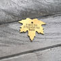 Brass Maple Leaf Dog ID Tag, thumbnail 2 of 3