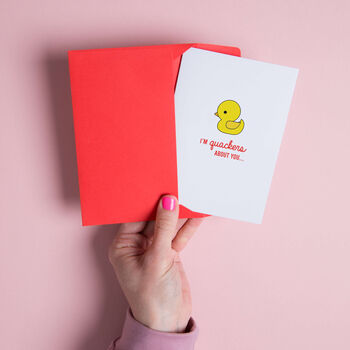 'I'm Quackers About You' Card, 2 of 5