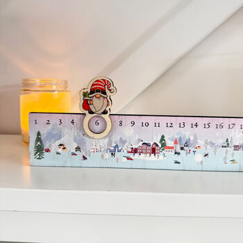 Personalised Advent Christmas Slider Village Design Keepsake, 2 of 4