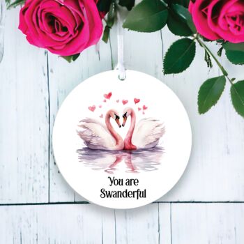 Personalised Swan Valentine's Couple Gift B, 2 of 2