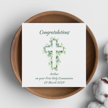 Personalised First Holy Communion Card, 2 of 2
