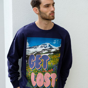 Get Lost Men's Slogan Sweatshirt, 2 of 3