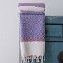 Personalised Cotton Throw Blanket, Garden Shawl, thumbnail 10 of 11