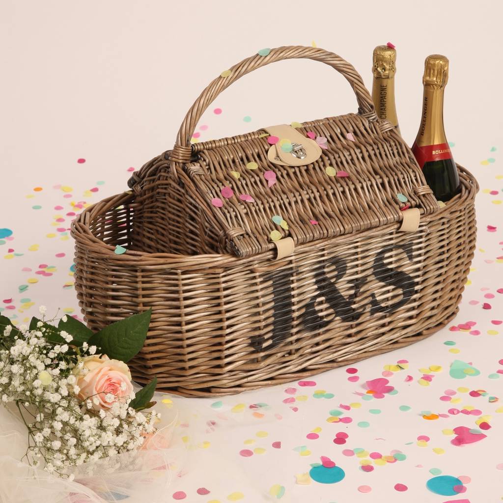 personalised boat hamper picnic basket by the colourful garden company