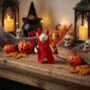 Handmade Felt Devil Mouse Halloween Hanging Decoration, thumbnail 3 of 4